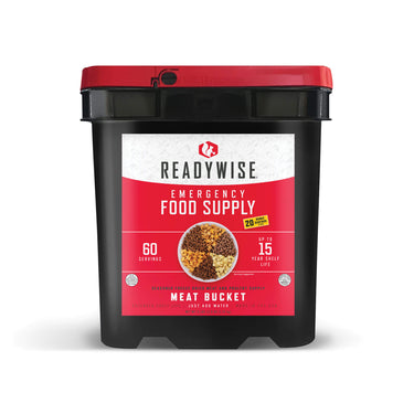 60 Serving + 20 Bonus Rice Servings Freeze Dried Meat Bucket